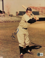 Yogi Berra Autographed 8x10 Photo New York Yankees Beckett BAS QR #AE31640