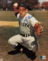 Yogi Berra Autographed 8x10 Photo New York Yankees Beckett BAS QR #AE31642