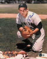 Yogi Berra Autographed 8x10 Photo New York Yankees Beckett BAS QR #AE31643