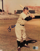 Yogi Berra Autographed 8x10 Photo New York Yankees Beckett BAS QR #AE31644