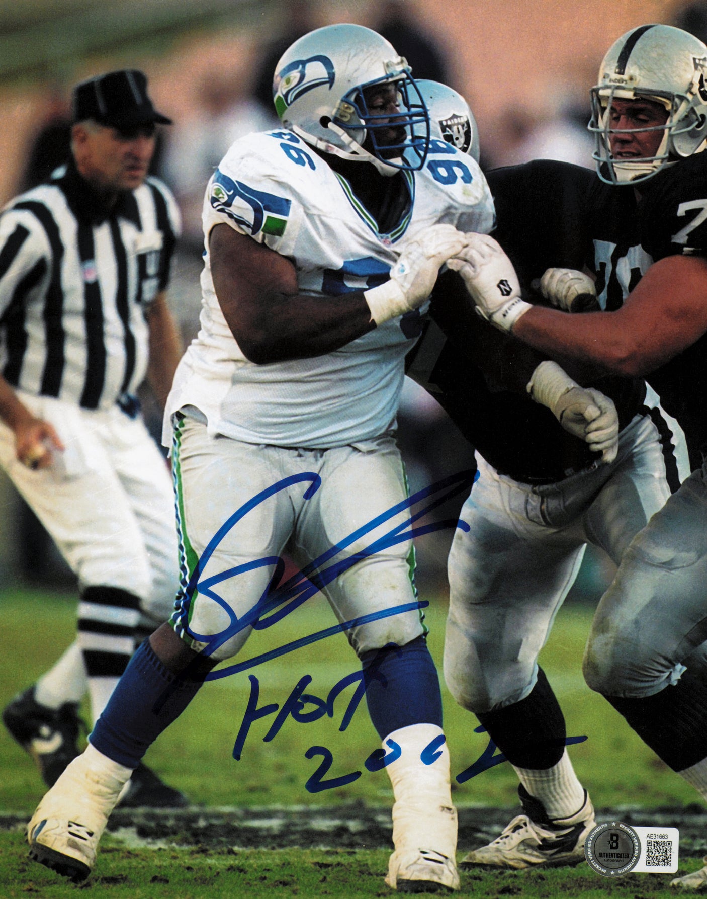 Cortez Kennedy Autographed 8x10 Photo Seattle Seahawks "HOF 12" Beckett BAS QR #AE31663