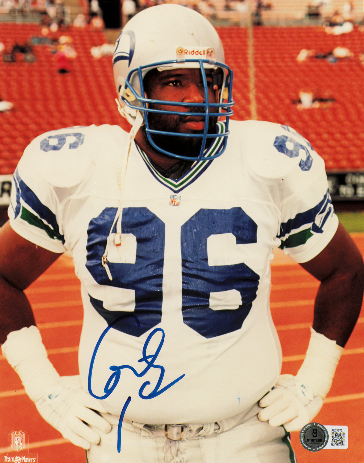 Cortez Kennedy Autographed 8x10 Photo Seattle Seahawks Beckett BAS QR #AE31672