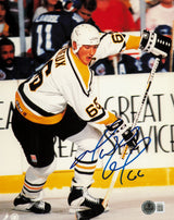 Mario Lemieux Autographed 8x10 Photo Pittsburgh Penguins Beckett BAS QR #AE31676