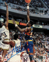Dikembe Mutombo Autographed 8x10 Photo Denver Nuggets Beckett BAS QR #AE31684