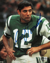 Joe Namath Autographed 8x10 Photo New York Jets Beckett BAS QR #AE31685