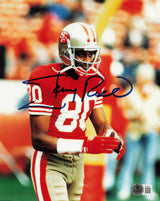 Jerry Rice Autographed 8x10 Photo San Francisco 49ers Beckett BAS QR #AE31691