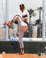 Nolan Ryan Autographed 8x10 Photo California Angels Beckett BAS QR #AE31705