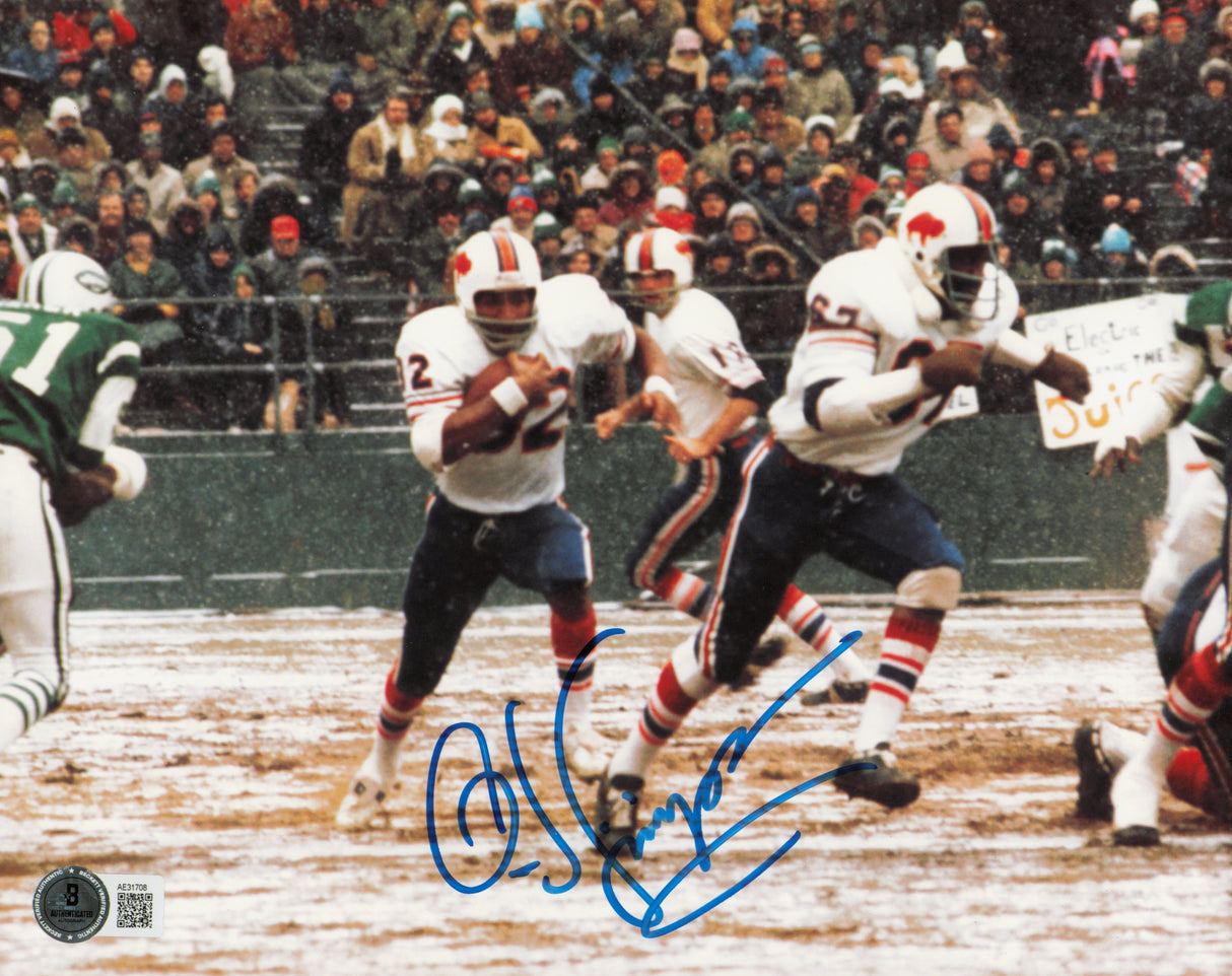 O.J. Simpson Autographed 8x10 Photo Buffalo Bills Beckett BAS QR #AE31708