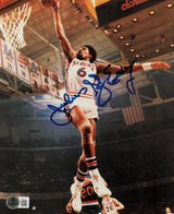Julius Dr. J Erving Autographed 8x10 Photo Philadelphia 76ers Beckett BAS QR #AE31717