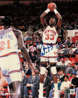 Patrick Ewing Autographed 8x10 Photo New York Knicks Beckett BAS QR #AE31722