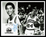 Dennis Johnson Autographed 8x10 Photo Seattle Supersonics Beckett BAS QR #AE31728