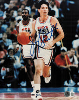 John Stockton Autographed 8x10 Photo Team USA Beckett BAS QR #AE31736