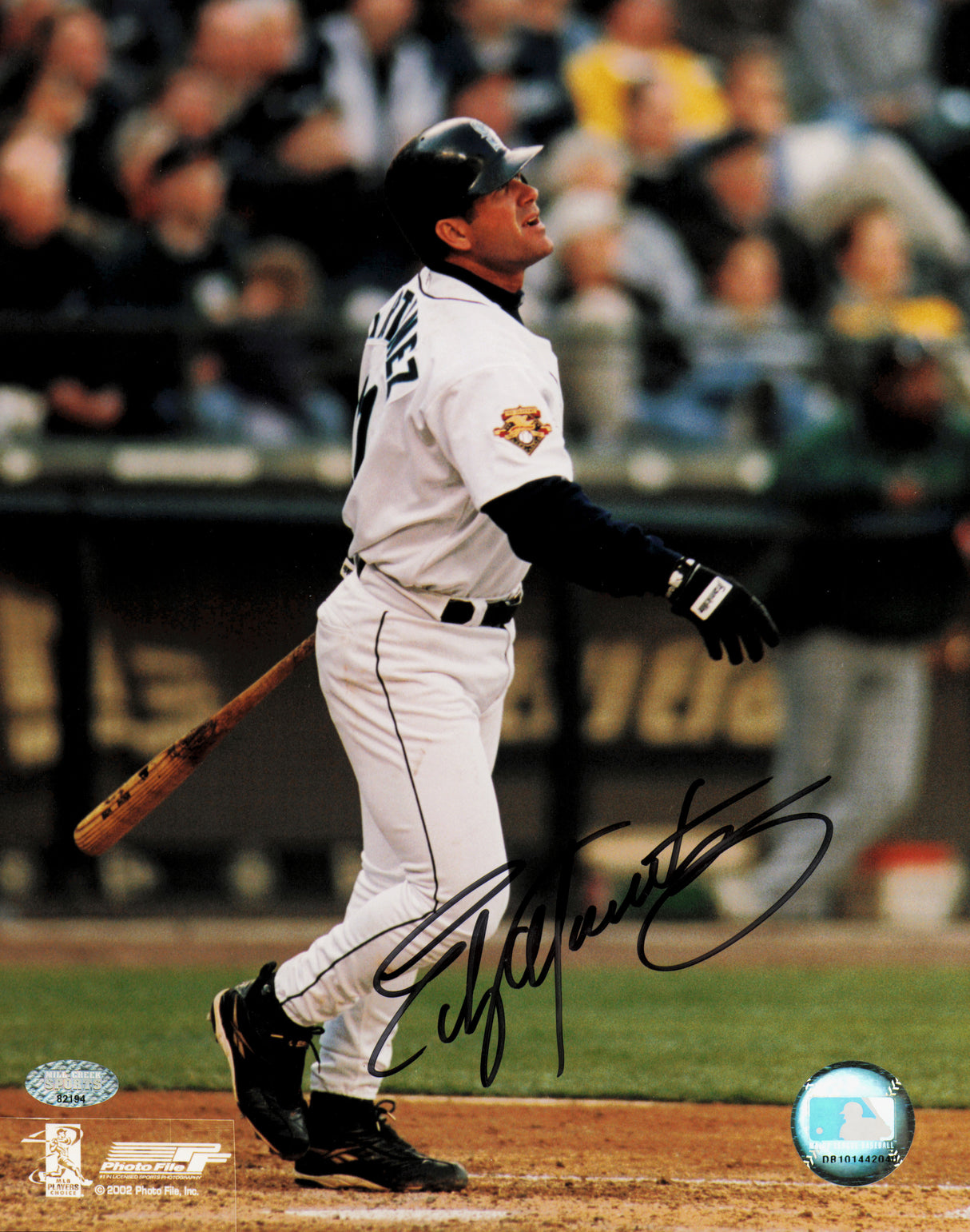 Edgar Martinez Autographed 8x10 Photo Seattle Mariners MCS Holo #82194