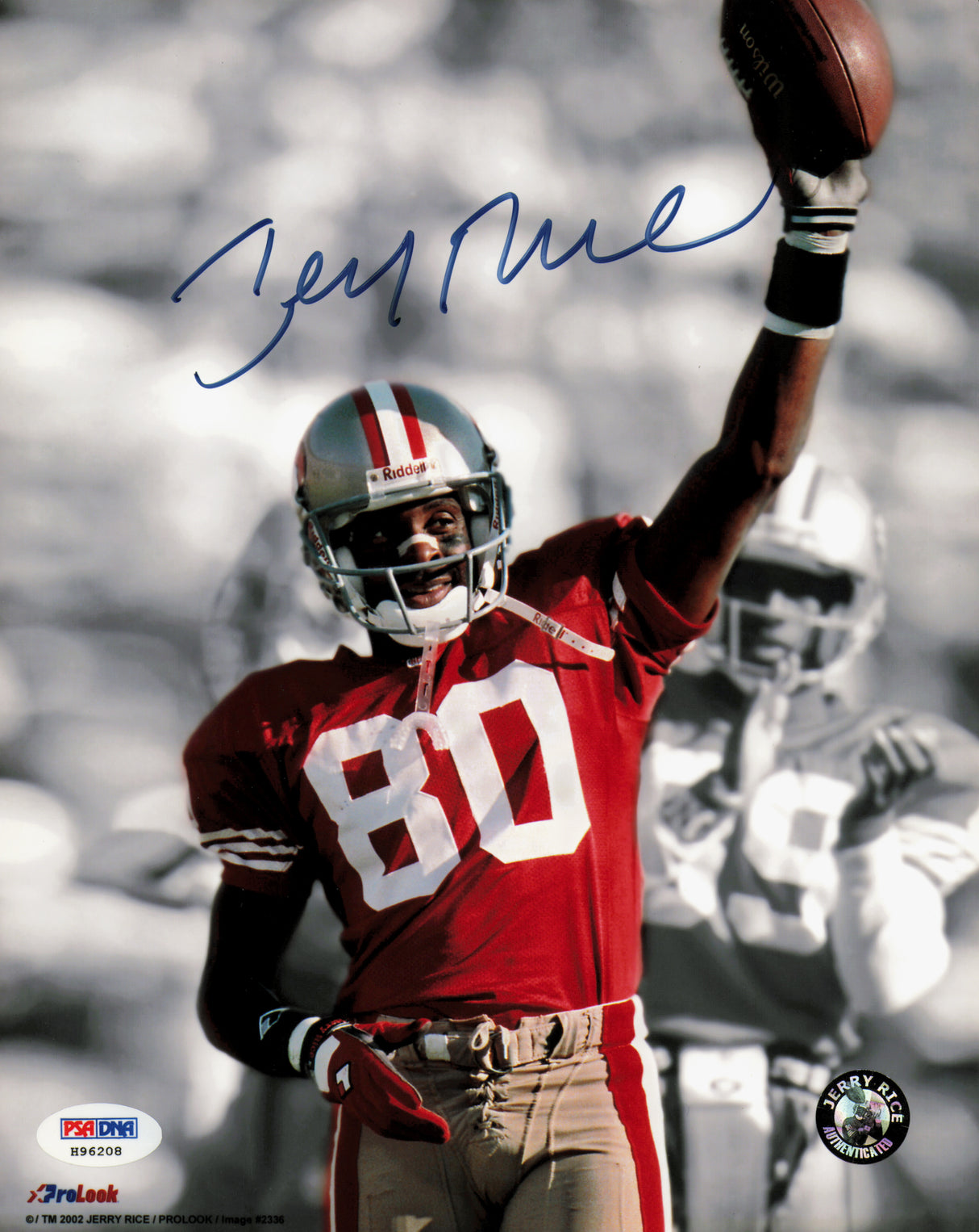Jerry Rice Autographed 8x10 Photo San Francisco 49ers PSA/DNA #H96208