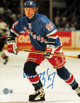 Wayne Gretzky Autographed 8x10 Photo New York Rangers Beckett BAS #AC95500