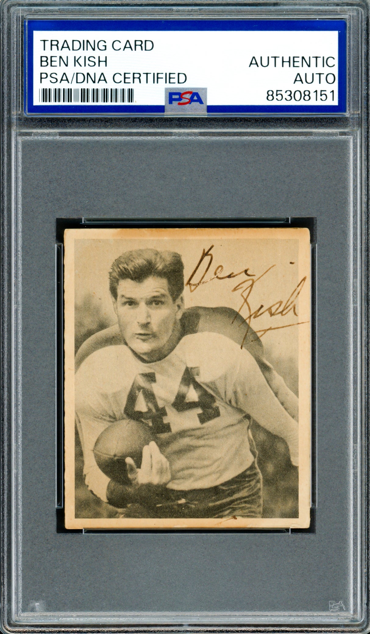 Ben Kish Autographed 1948 Bowman Rookie Card #88 Philadelphia Eagles PSA/DNA #85308151