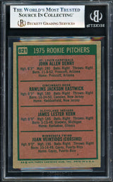John Denny Autographed 1975 Topps Card #621 St. Louis Cardinals Signed By All Four Beckett BAS #17145462