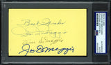 Joe, Dom & Vince DiMaggio Autographed 3x5 Index Card "Best Wishes" PSA/DNA #85420079