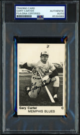 Gary Carter Autographed 1975 T.C.M.A. Rookie Card #21 Montreal Expos PSA/DNA #85394969