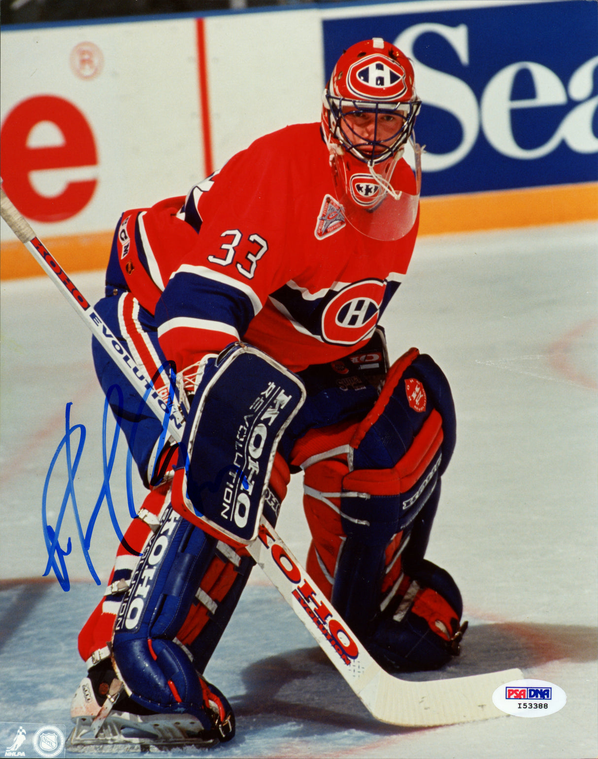 Patrick Roy Autographed 8x10 Photo Montreal Canadiens PSA/DNA #I53388