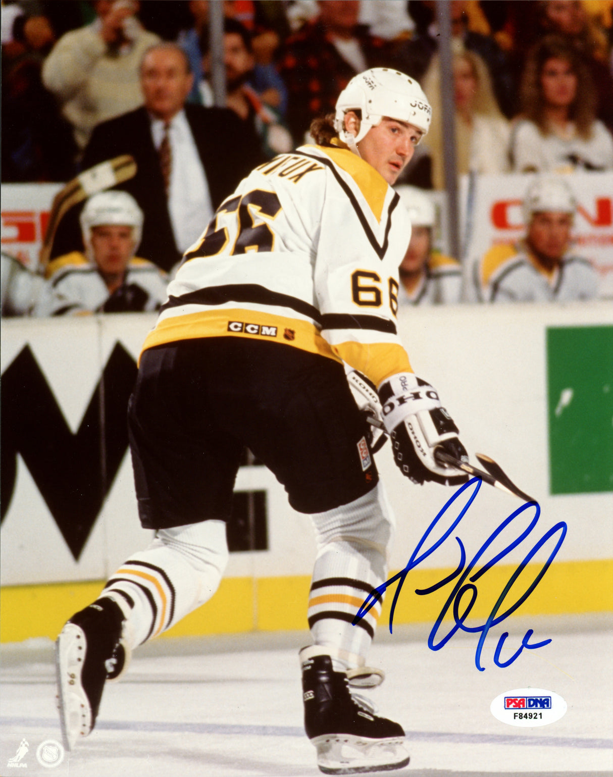 Mario Lemieux Autographed 8x10 Photo Pittsburgh Penguins PSA/DNA #F84921
