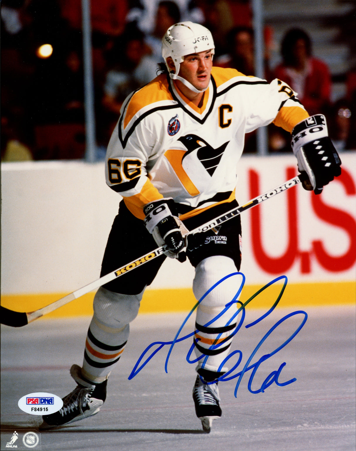 Mario Lemieux Autographed 8x10 Photo Pittsburgh Penguins PSA/DNA #F84915
