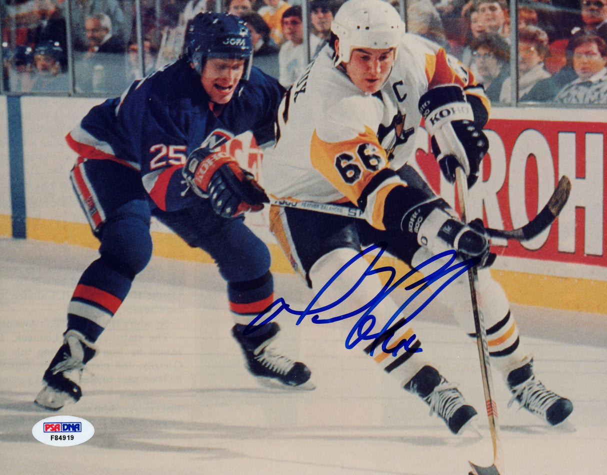 Mario Lemieux Autographed 8x10 Photo Pittsburgh Penguins PSA/DNA #F84919