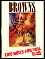 1989 Cleveland Browns Team Signed Autographed Yearbook With 32 Signatures Including Bernie Kosar SKU #242500