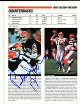 1989 Cleveland Browns Team Signed Autographed Yearbook With 32 Signatures Including Bernie Kosar SKU #242500