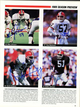 1989 Cleveland Browns Team Signed Autographed Yearbook With 32 Signatures Including Bernie Kosar SKU #242500
