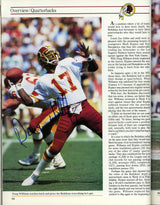 1989 Washington Redskins Team Signed Autographed Yearbook With 30 Signatures Including Art Monk SKU #242501