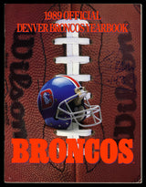 1989 Denver Broncos Team Signed Autographed Yearbook With 37 Signatures Including John Elway SKU #242502