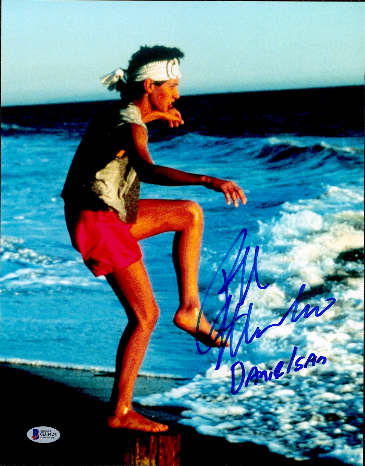 Ralph Macchio Autographed 11x14 Photo Karate Kid "Danielsan" Beckett BAS #G33422