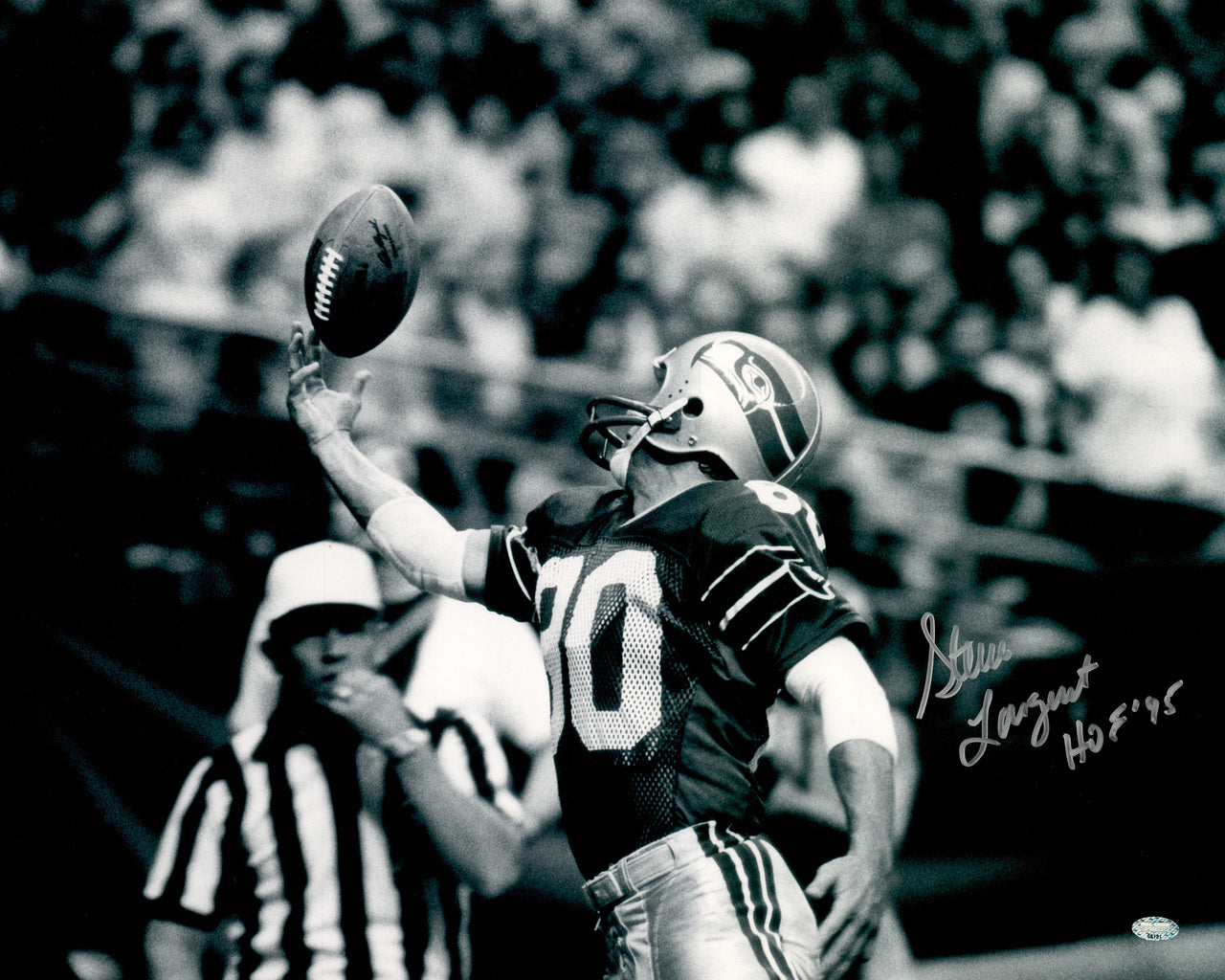 Steve Largent Autographed 16x20 Photo Seattle Seahawks "HOF '95" MCS Holo #68121