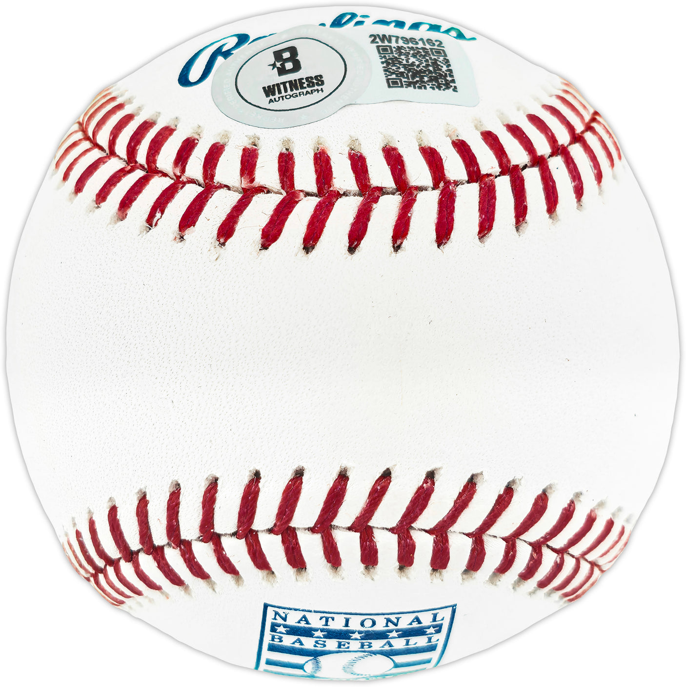 Frank Thomas Autographed Official Hall of Fame HOF Logo Baseball Chicago White Sox Beckett BAS Witness #2W796162