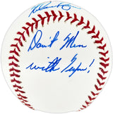 Nolan Ryan Autographed Official MLB Baseball Texas Rangers "Don't Mess With Texas!" NR Holo SKU #243153