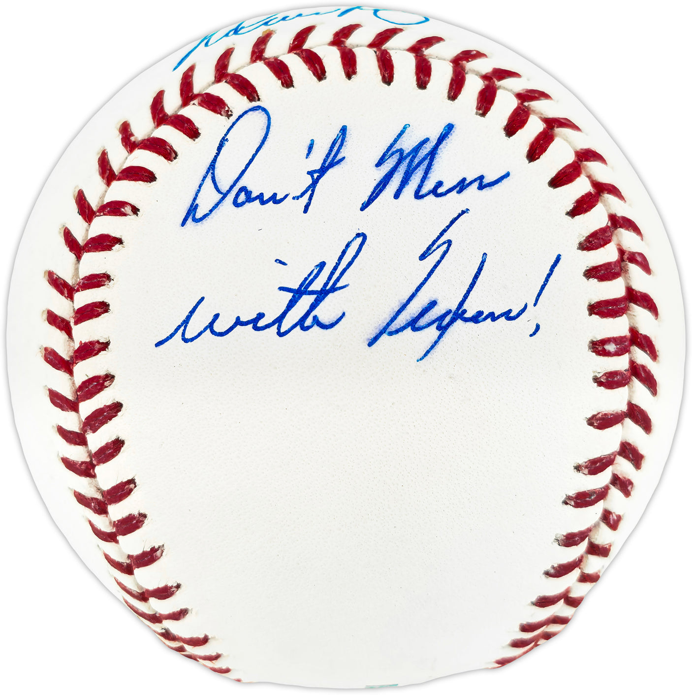 Nolan Ryan Autographed Official MLB Baseball Texas Rangers "Don't Mess With Texas!" NR Holo SKU #243158