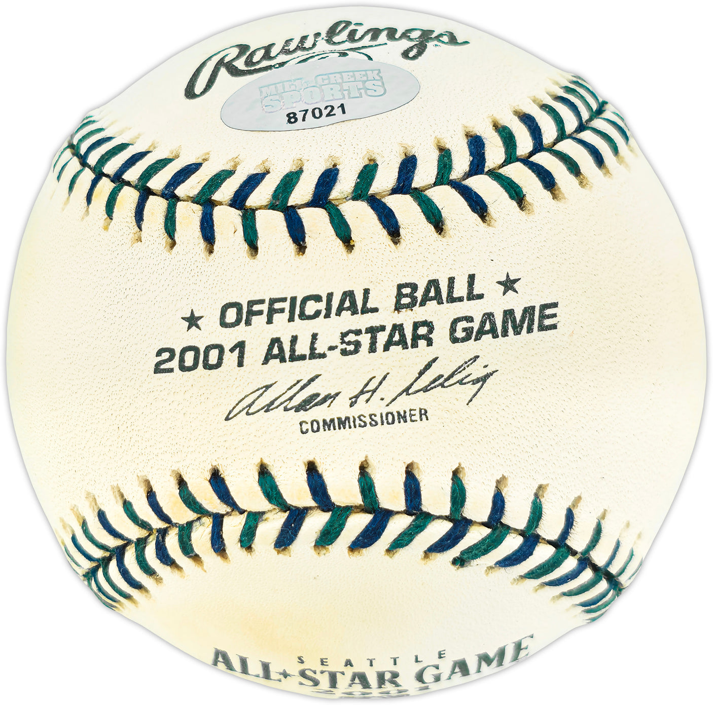 Bret Boone Autographed Official 2001 All Star Game Logo Baseball Seattle Mariners MCS Holo #87021