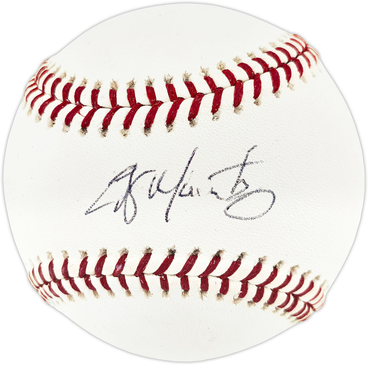 Edgar Martinez Autographed Official 2019 Hall of Fame Logo MLB Baseball Seattle Mariners MCS Holo #64032