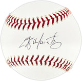 Edgar Martinez Autographed Official 2019 Hall of Fame Logo MLB Baseball Seattle Mariners MCS Holo #64032