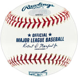 Edgar Martinez Autographed Official 2019 Hall of Fame Logo MLB Baseball Seattle Mariners MCS Holo #64033