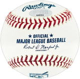 Edgar Martinez Autographed Official 2019 Hall of Fame Logo MLB Baseball Seattle Mariners MCS Holo #64033