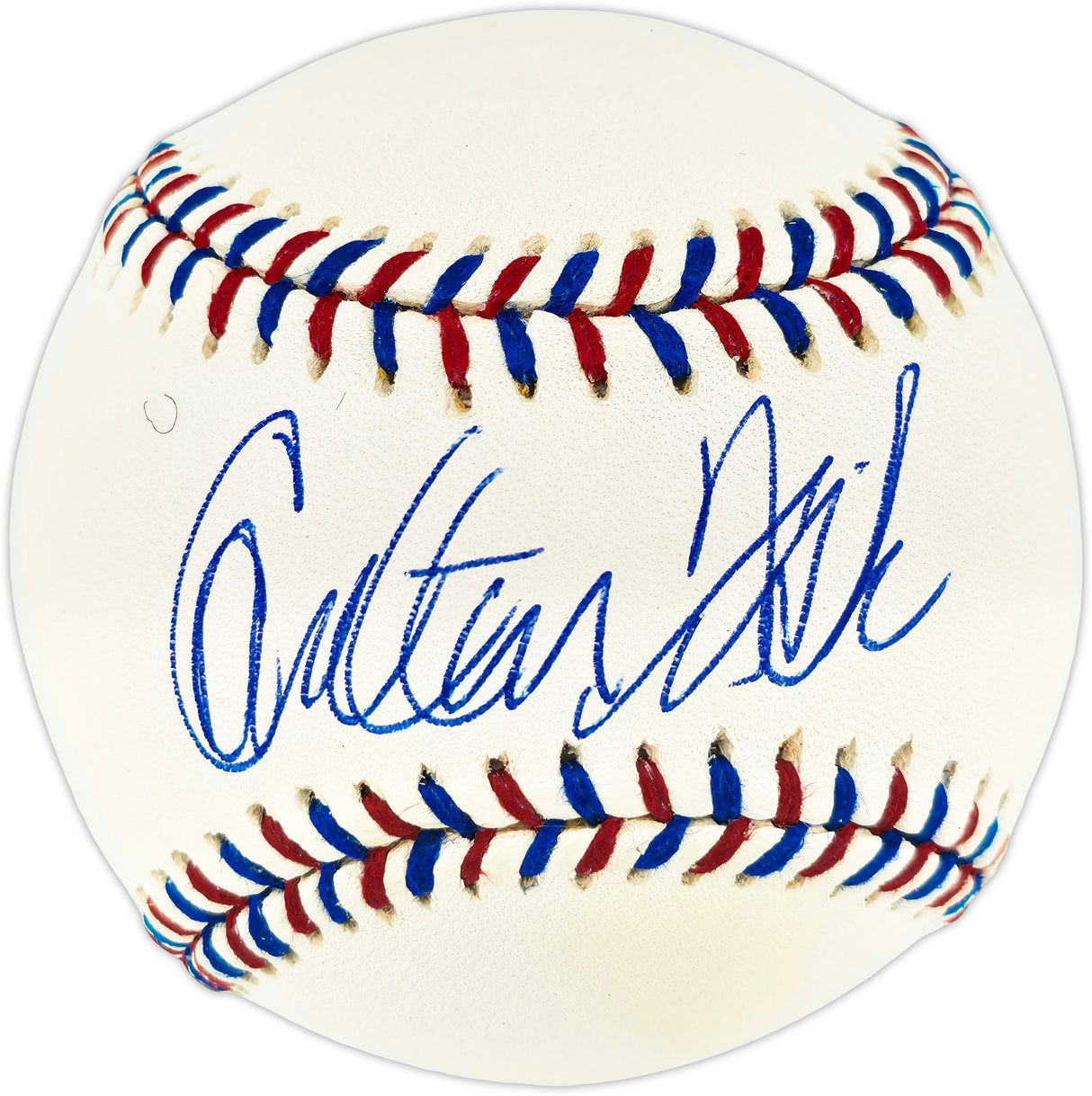 Carlton Fisk Autographed Official 1999 All Star Game Logo Baseball Boston Red Sox Tristar Holo #3051366