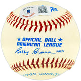 Joe Morgan Autographed Official AL Baseball Cincinnati Reds Beckett BAS QR #BK65820