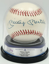 Mickey Mantle Autographed Official AL Baseball New York Yankees Auto Grade Gem Mint 10 Beckett BAS #9373580