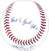 Ken Griffey Jr. & Ken Griffey Sr. Autographed Official MLB Baseball Seattle Mariners "Back To Back HR 9/14/90" Beckett BAS Witness Stock #230129