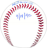 Ken Griffey Jr. & Ken Griffey Sr. Autographed Official MLB Baseball Seattle Mariners "Back To Back HR 9/14/90" Beckett BAS Witness Stock #230129