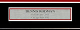 Chicago Bulls Dennis Rodman Autographed Framed Black Jersey JSA Stock #265446