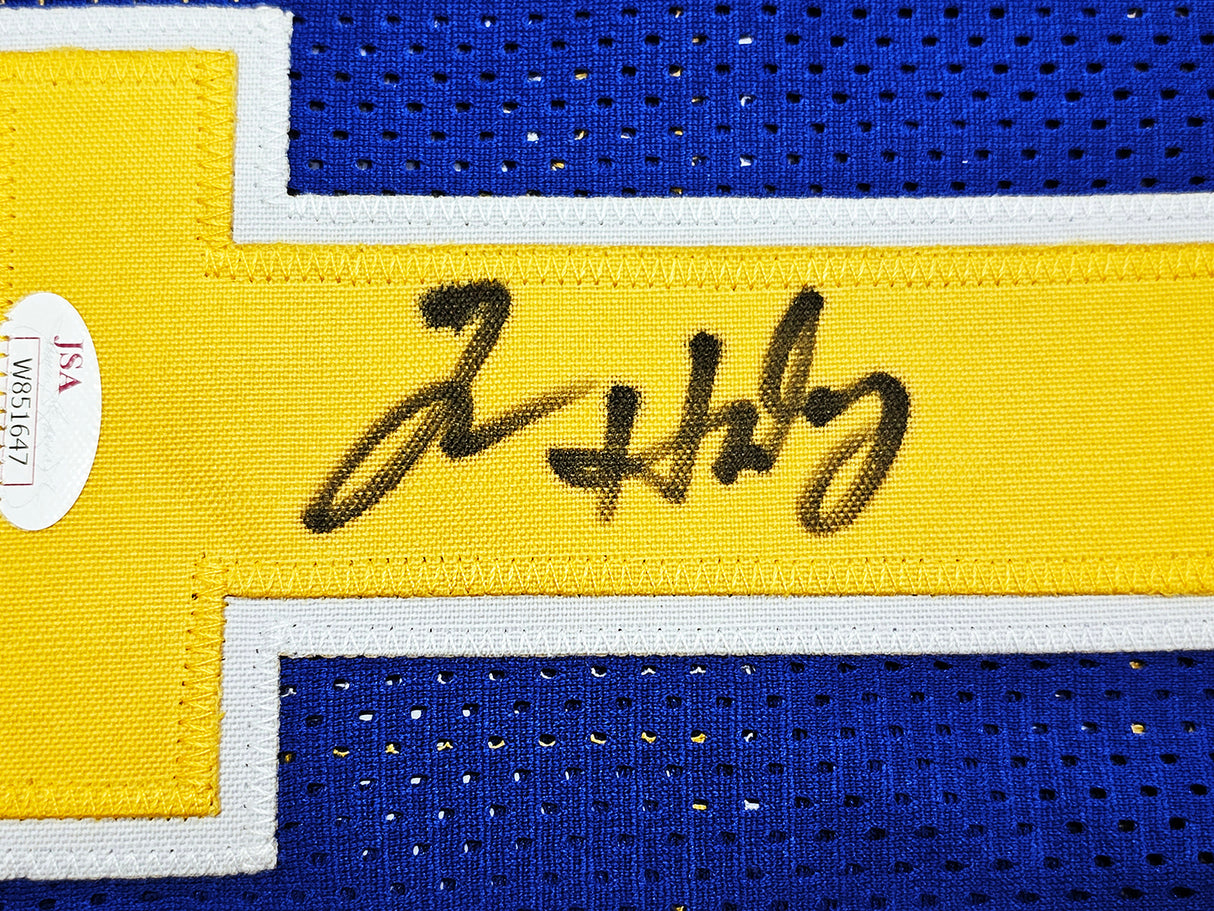 Golden State Warriors Tim Hardaway Autographed Blue Jersey JSA Stock #215723