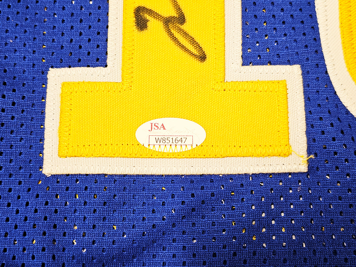 Golden State Warriors Tim Hardaway Autographed Blue Jersey JSA Stock #215723